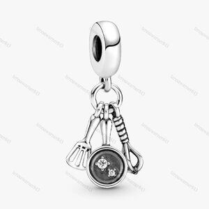 Pandora Spatula, Frying Pan & Whisk Dangle Charm